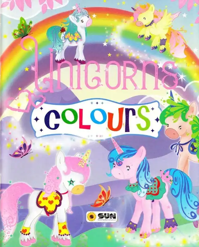 Unicorns - colours - fialová Sleva
